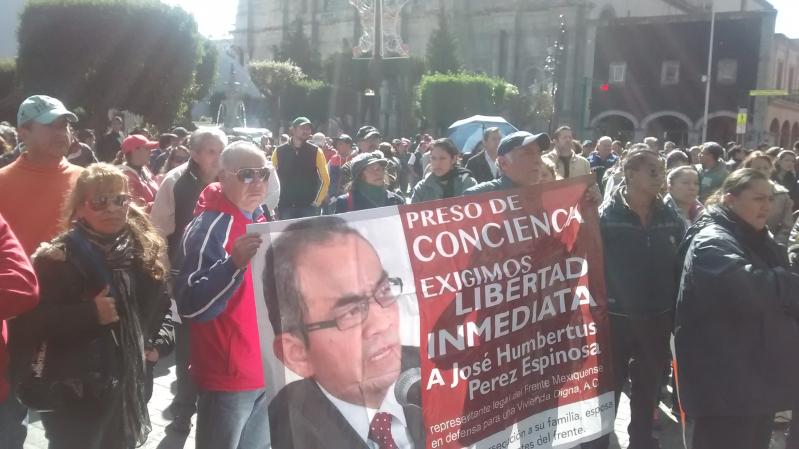 José Humbertus ignora a los integrantes del Frente Mexiquense sólo le importan sus cuotas,&nbsp;acusan.