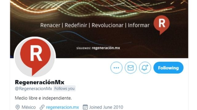 Twitter suspende cuenta de periódico Regeneración; piden regular redes&nbsp;sociales