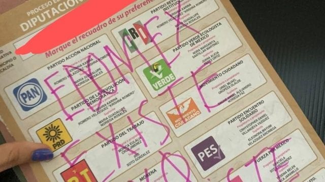 Feministas y deudos de desaparecidos castigan a partidos con voto&nbsp;nulo