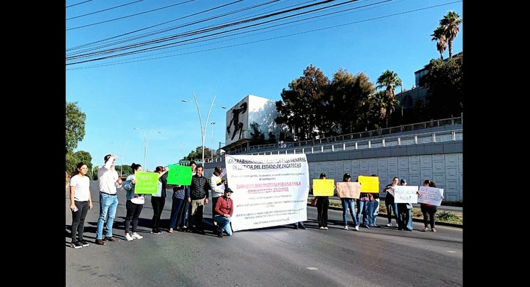 Trabajadores de la FGE de Zacatecas exigen aumento&nbsp;salarial